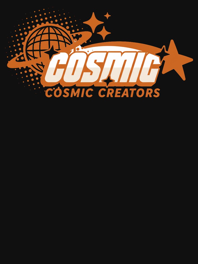 COSMIC CREATORS Design - Retro Futuristic Space Aesthetic by BohoByte Design T-Shirts, Hoodie, Sweatshirt (Image 3)