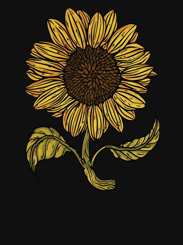 Aesthetic Sunflower by zaher97 T-Shirts, Hoodie, Sweatshirt | BlankRebels.com (Image 3)