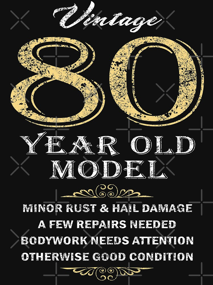 80th Birthday - Funny gift idea by HobzyMerch T-Shirts, Hoodie, Sweatshirt | BlankRebels.com (Image 3)