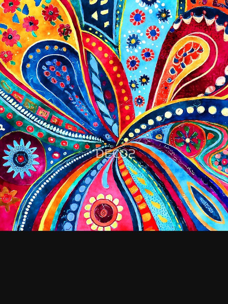 Funky 1960's Colorful Hippie Abstract Design Art by DEC02 T-Shirts, Hoodie, Sweatshirt | BlankRebels.com (Image 3)