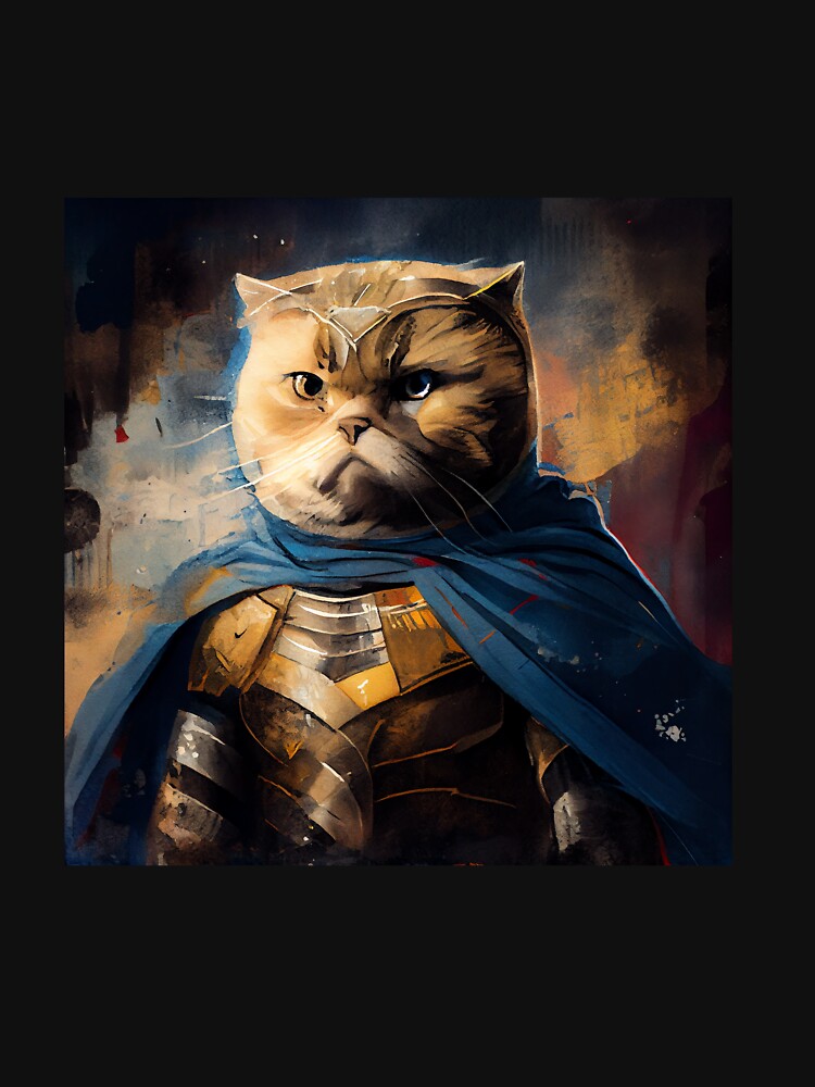 Scottish Fold Cat Superhero by EmilyDayDreams T-Shirts, Hoodie, Sweatshirt | BlankRebels.com (Image 3)