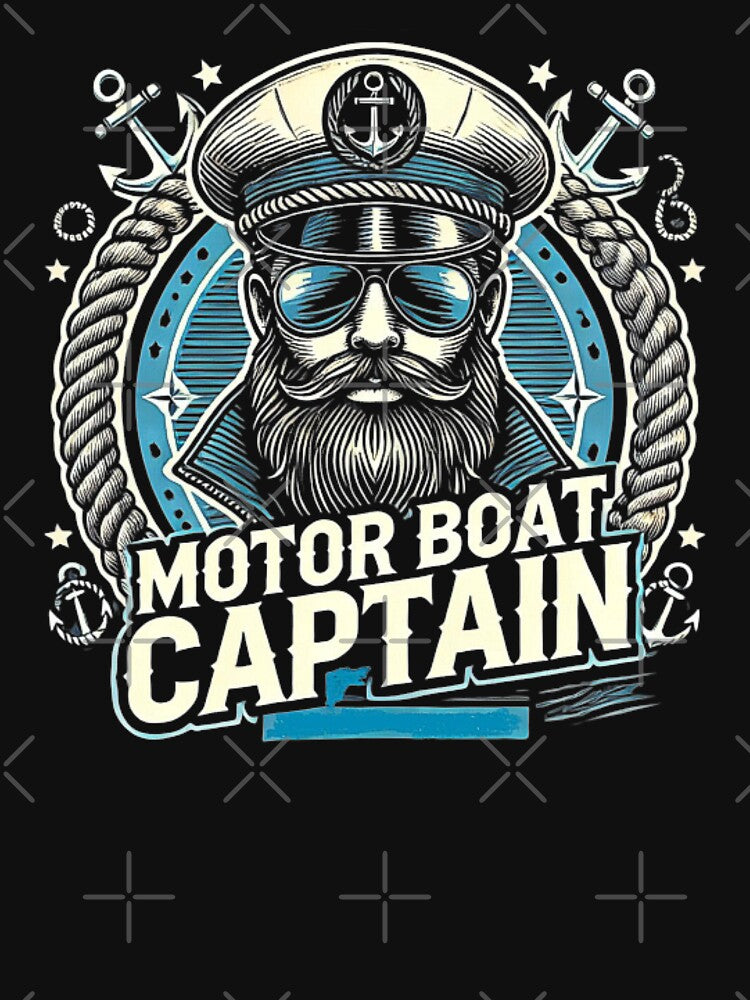 Motor Boat Captain Funny Nautical by love3617 T-Shirts, Hoodie, Sweatshirt | BlankRebels.com (Image 3)
