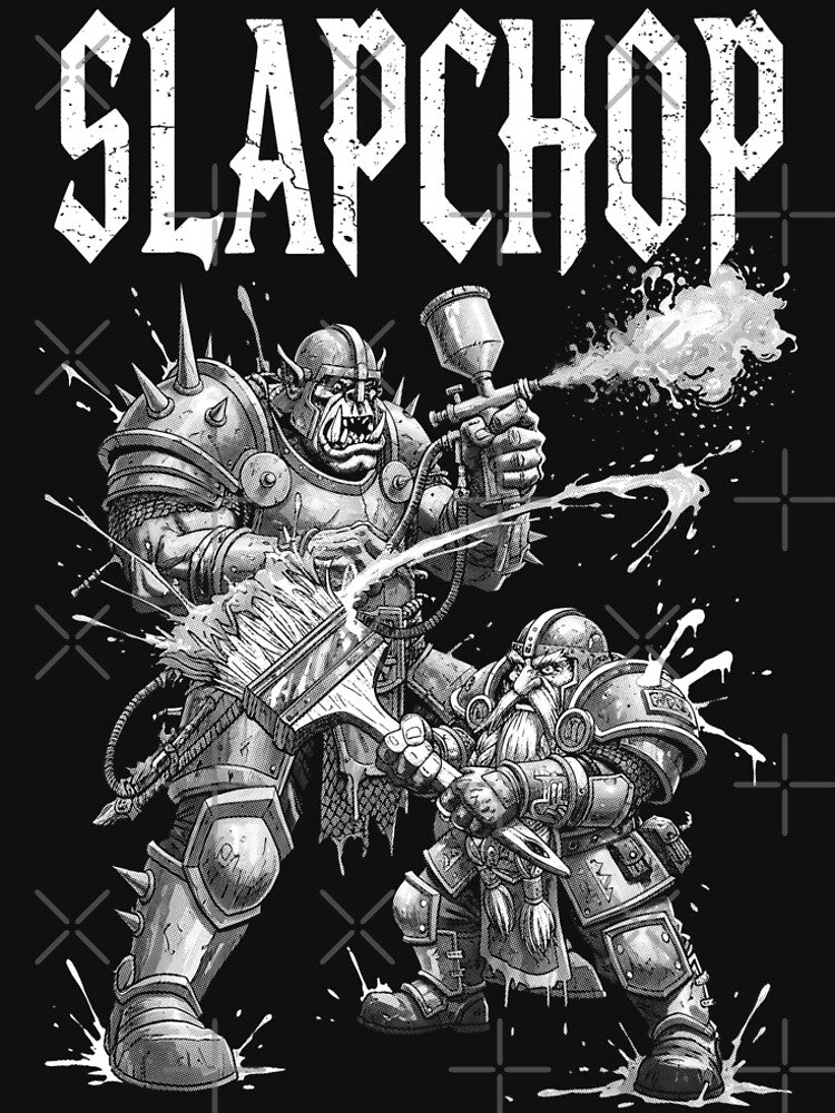 Mini Painter Slapchop Fantasy Miniature Orc Dwarf Airbrush by GrandeDuc