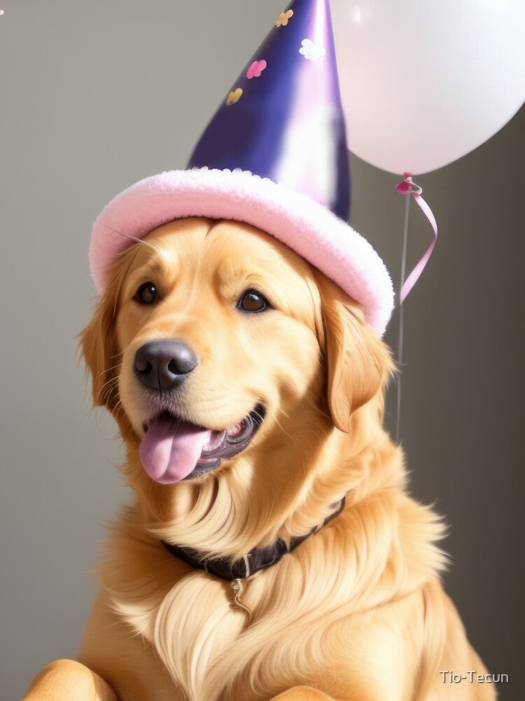 Funny cute Golden Retriever wearing party hat by Tio-Tecun T-Shirts, Hoodie, Sweatshirt | BlankRebels.com (Image 3)