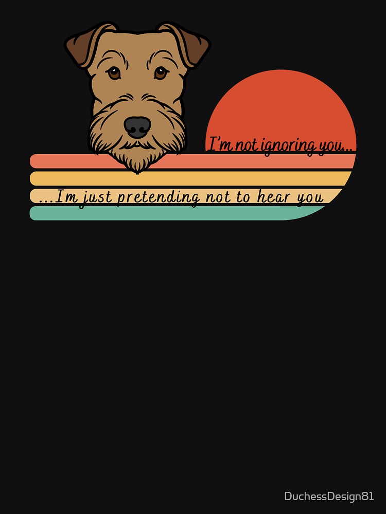 Airedale Pretending not to hear vintage sunset by DuchessDesign81 T-Shirts, Hoodie, Sweatshirt | BlankRebels.com (Image 3)