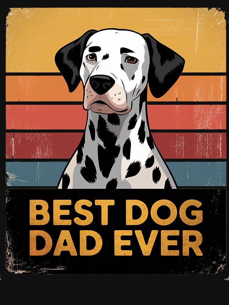 Men's Mens Quote Best Dog Dad Ever Vintage Dalmatian by Rrettgison T-Shirts, Hoodie, Sweatshirt | BlankRebels.com (Image 3)