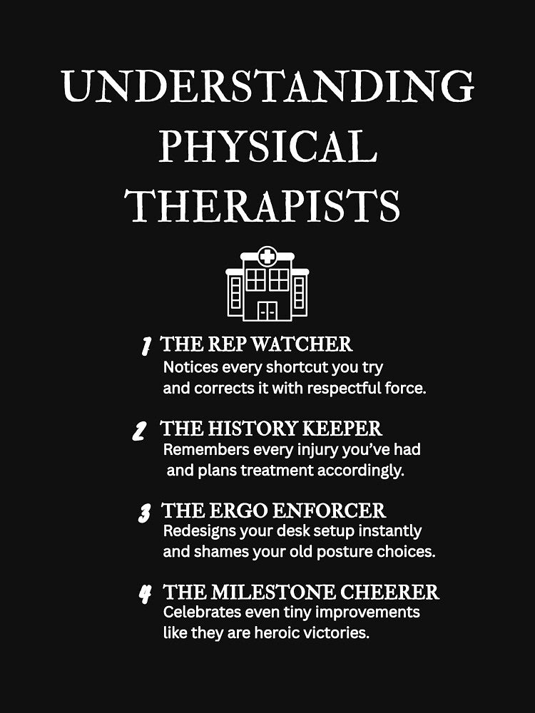 Physical Therapist Traits – Humor Artwork – Black by PsyFlow35 T-Shirts, Hoodie, Sweatshirt | BlankRebels.com (Image 3)
