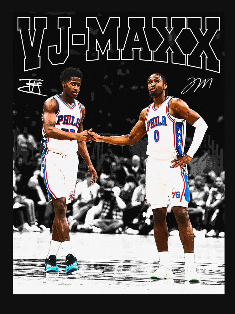 VJ-Maxx Tyrese Maxey and VJ Basketball by LeonelJohnson T-Shirts, Hoodie, Sweatshirt | BlankRebels.com (Image 3)