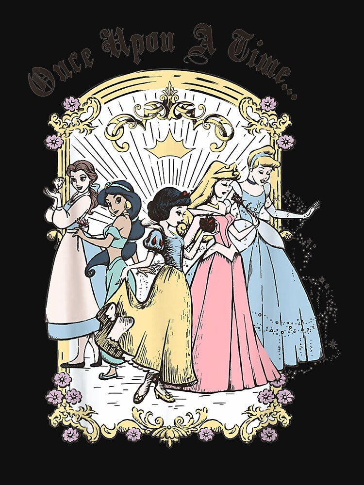 Princess Once Upon A Time Vintage Cartoon by DanylYaros T-Shirts, Hoodie, Sweatshirt | BlankRebels.com (Image 3)