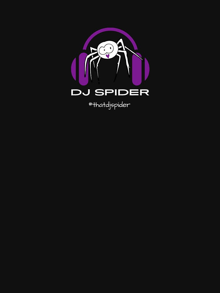 DJ Spider - Purple with White by thatdjspider T-Shirts, Hoodie, Sweatshirt | BlankRebels.com (Image 3)