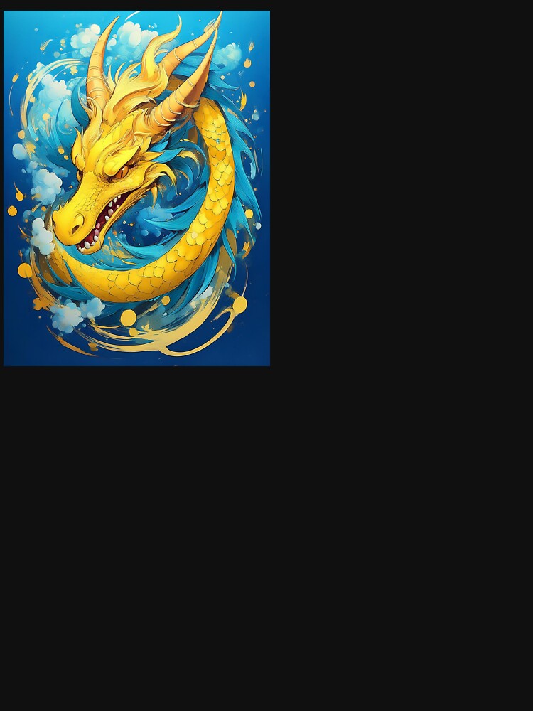 Yellow dragon. by BAR DEC T-Shirts, Hoodie, Sweatshirt | BlankRebels.com (Image 3)