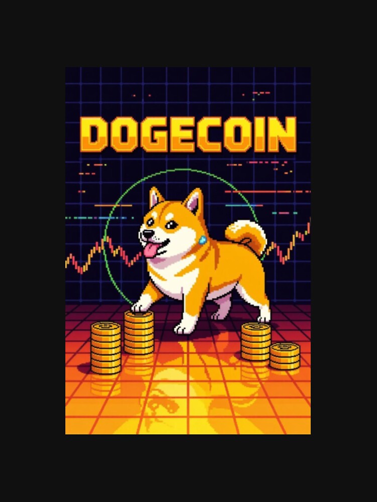 8-Bit Dogecoin Shirt – Vintage Arcade Style Shiba Inu Tee by CryptoThreads4 You