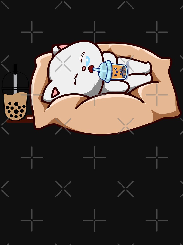 Cute bobaholic cat cute sleeping cat loves Boba tea by Artistusha T-Shirts, Hoodie, Sweatshirt | BlankRebels.com (Image 3)