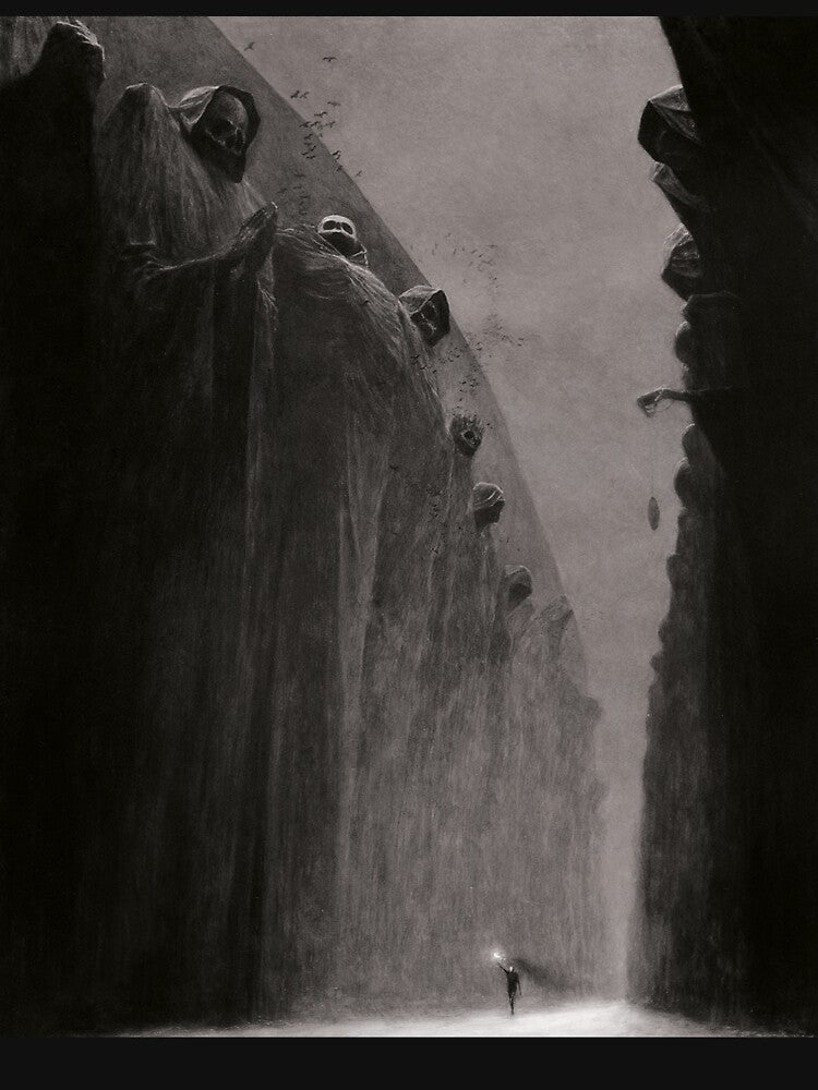 Untitled [The Crossing], by Beksinski by ForgottenGarden T-Shirts, Hoodie, Sweatshirt | BlankRebels.com (Image 3)
