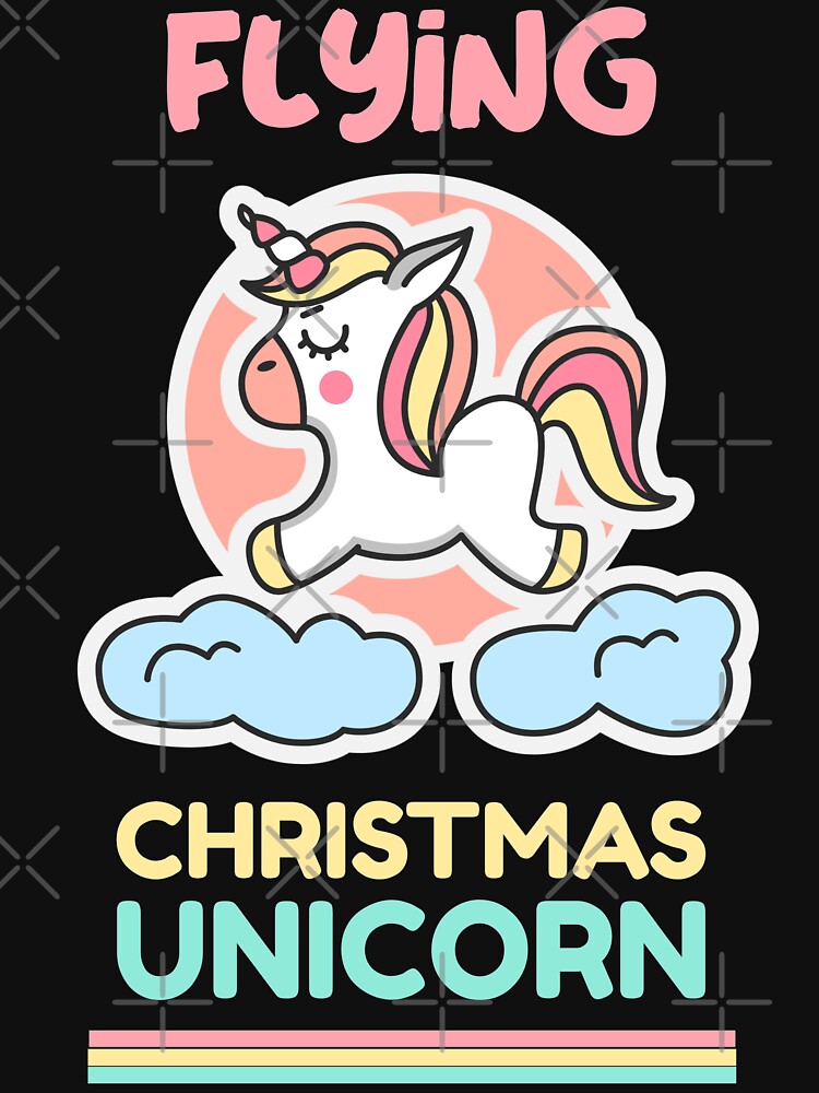 Flying Christmas Unicorn by AmberSiraj T-Shirts, Hoodie, Sweatshirt | BlankRebels.com (Image 3)