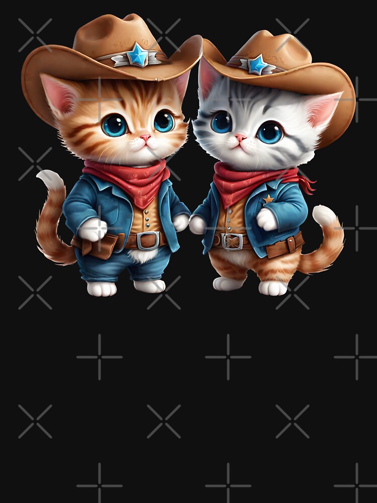 cowboy Cats, Meowdy, art illustration by Niktarka T-Shirts, Hoodie, Sweatshirt | BlankRebels.com (Image 3)