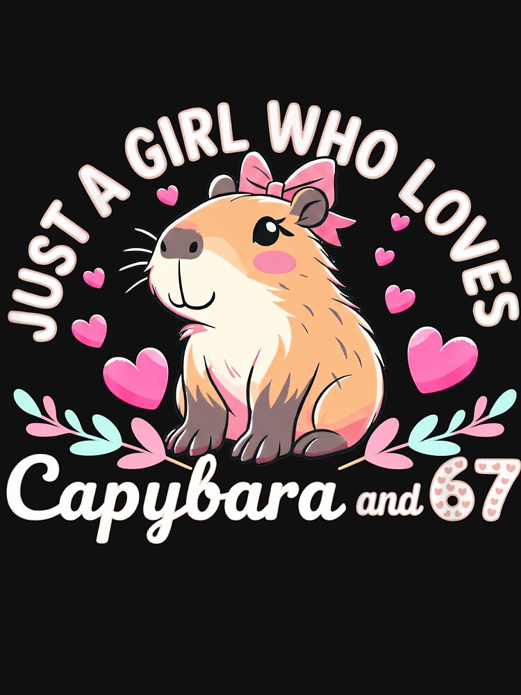 Just Girl Who Loves Capybara & 67 Six Seven T-Shirts, Hoodie, Sweatshirt