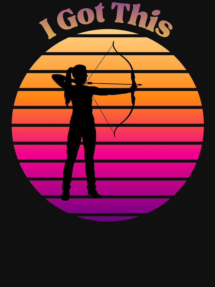 I Got This Retro Archery T-Shirt for Girls by OutdoorSportKid