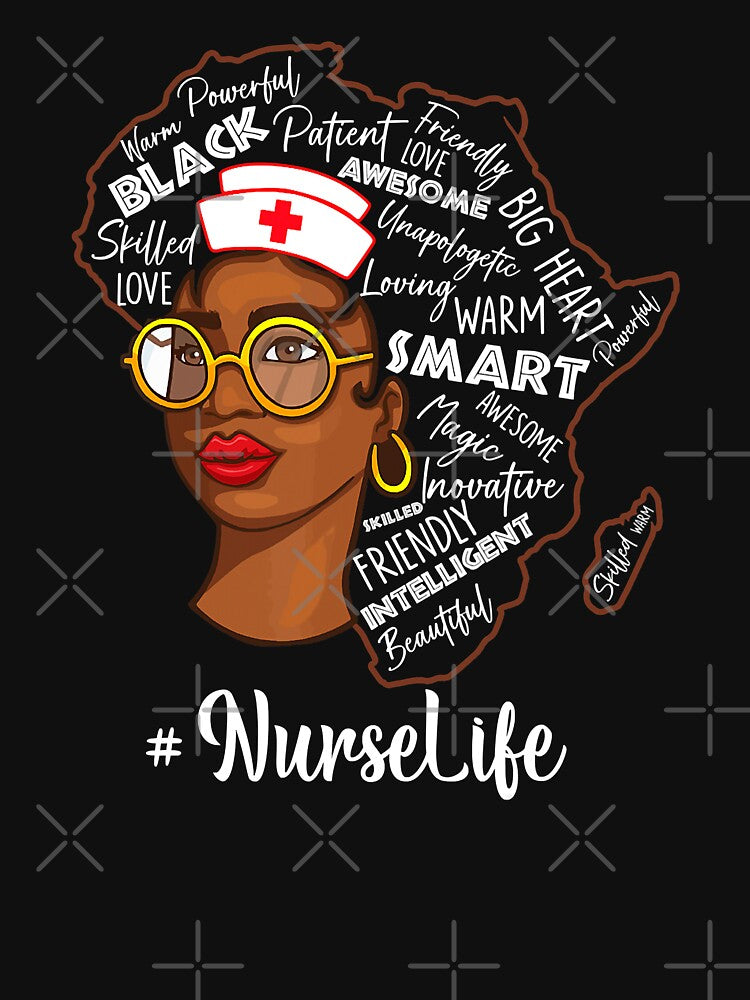 Dy Black Nurse Costume Black History Month Gifts by GardNewerd T-Shirts, Hoodie, Sweatshirt | BlankRebels.com (Image 3)
