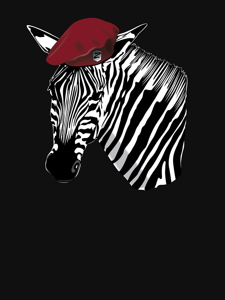 Zebra Red Beret by bumperbay