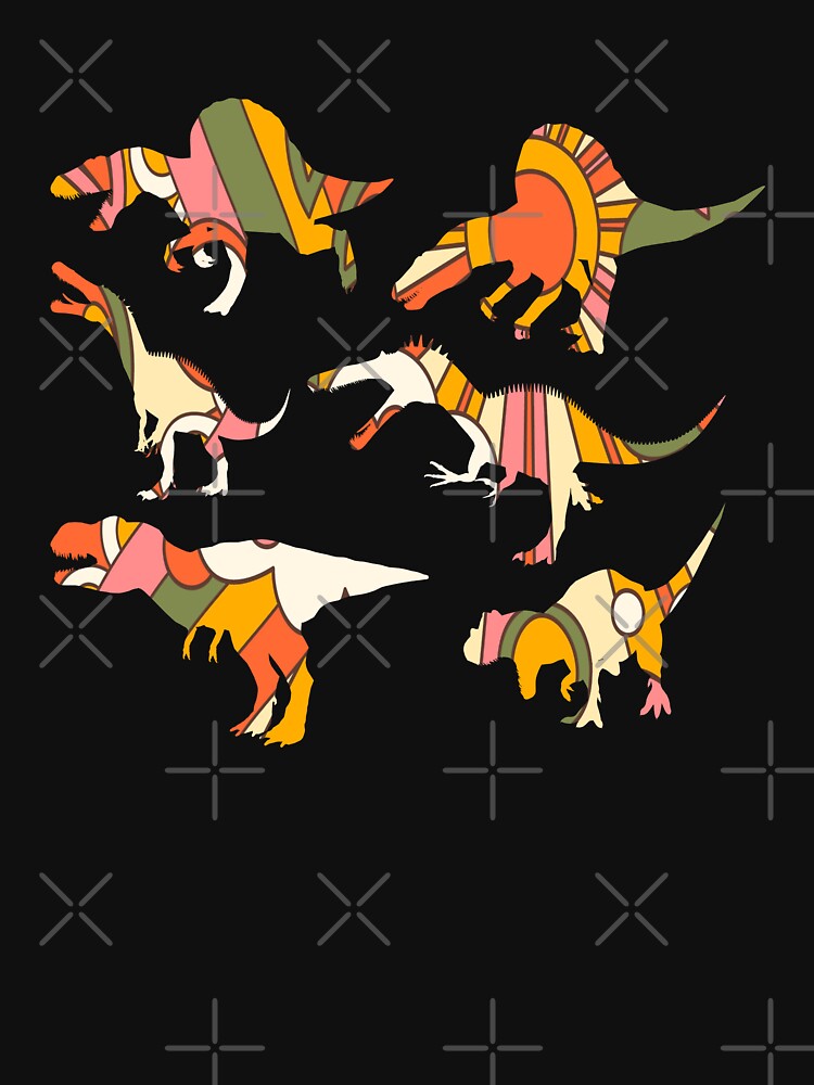 Retro Dinosaur Art by PetSafari T-Shirts, Hoodie, Sweatshirt | BlankRebels.com (Image 3)