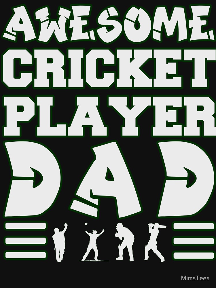 Awesome Cricket Dad by MimsTees T-Shirts, Hoodie, Sweatshirt | BlankRebels.com (Image 3)