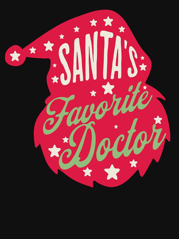 Santa’s favourite doctor - Christmas present by Zandalus T-Shirts, Hoodie, Sweatshirt | BlankRebels.com (Image 3)