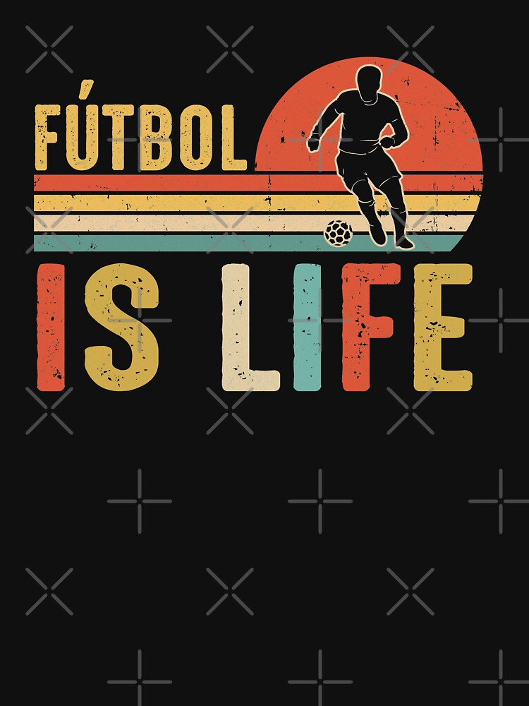 Futbol Is Life Soccer Funny Football Vintage Lover by AdamhollandShop T-Shirts, Hoodie, Sweatshirt (Image 3)