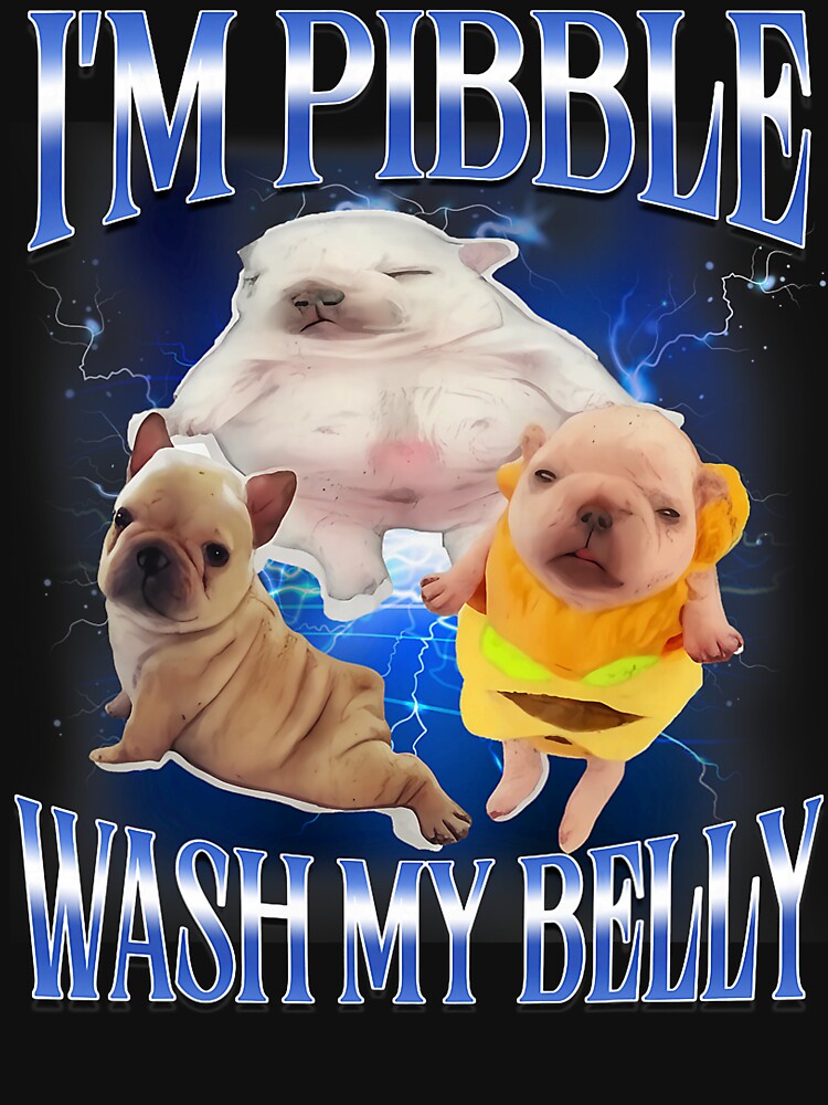 Silly Meme I'm Pibble Wash My Belly Clean My Belly Meme by pansak T-Shirts, Hoodie, Sweatshirt | BlankRebels.com (Image 3)