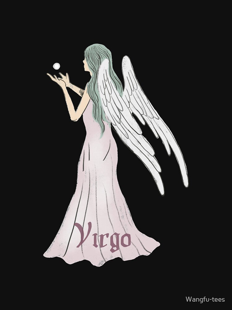 Virgo Zodiac Sign Horoscope Constellation Retro Vintage Angel by Wangfu-tees Hoodie, Sweatshirt | BlankRebels.com (Image 3)