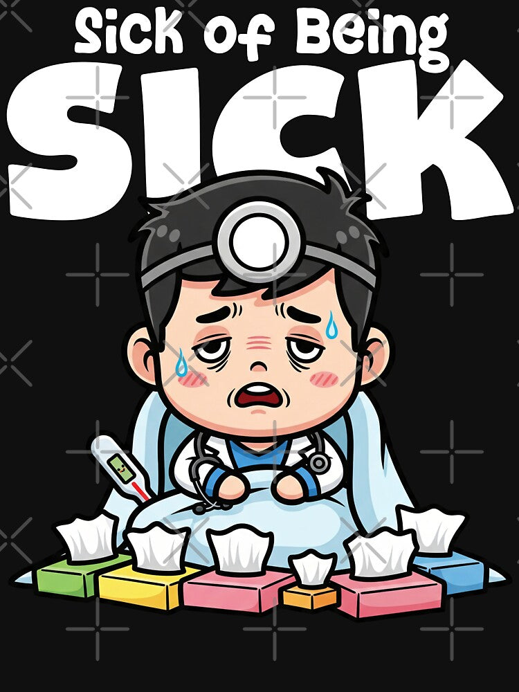 SICK OF BEING SICK - DOCTOR GIFT by KEF Custom T-Shirts, Hoodie, Sweatshirt | BlankRebels.com (Image 3)