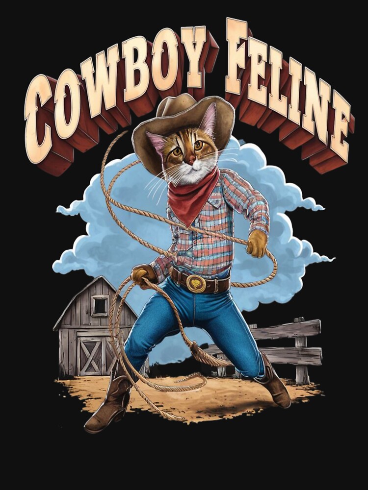 Cowboy Feline by JansenGS T-Shirts, Hoodie, Sweatshirt | BlankRebels.com (Image 3)