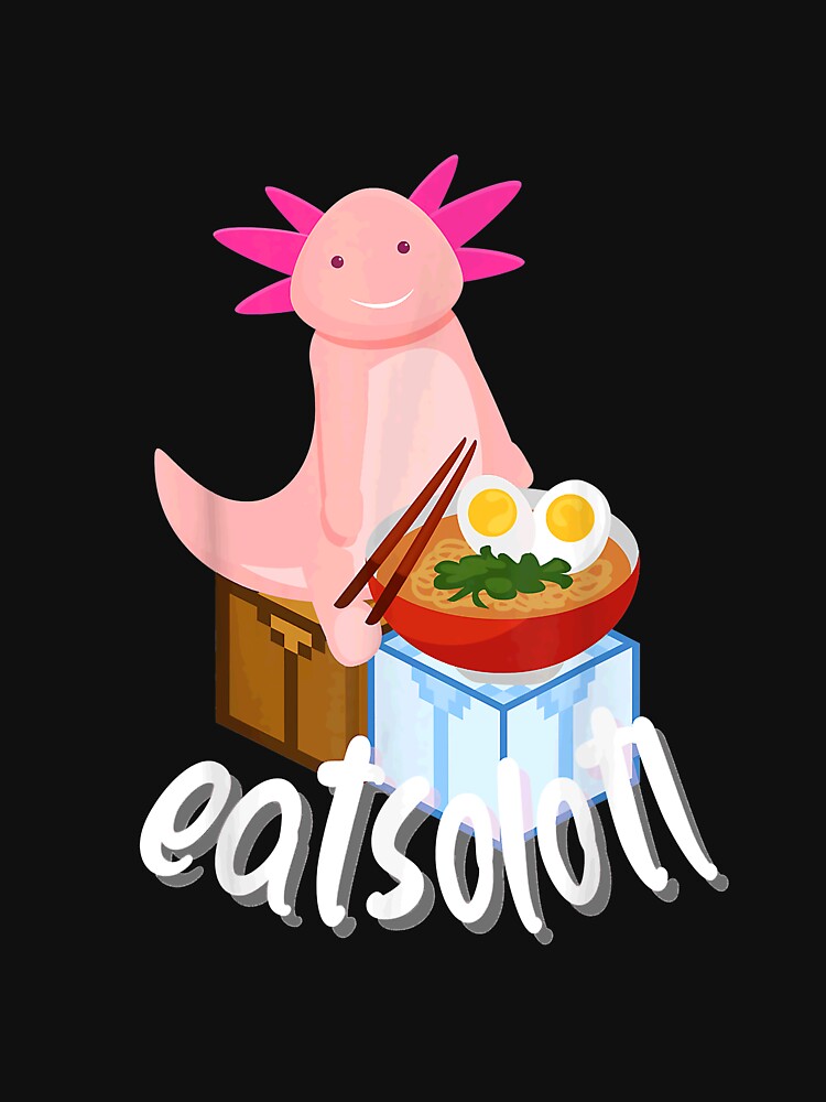 Cute Axolotl Eatsolotl by GraceWoodfordwe T-Shirts, Hoodie, Sweatshirt | BlankRebels.com (Image 3)