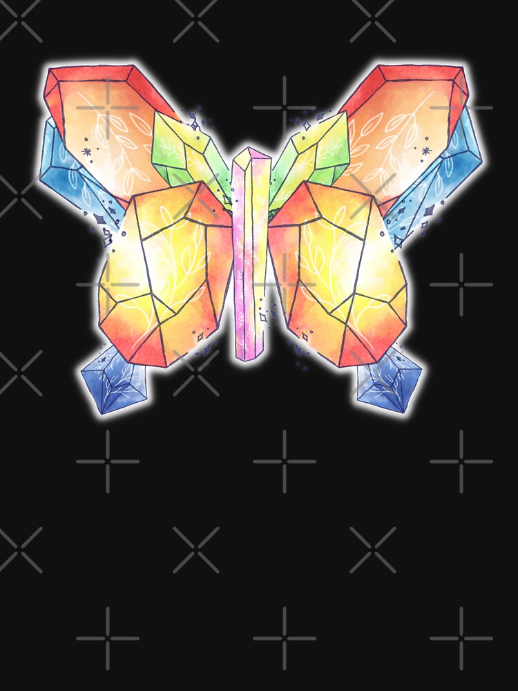 Healing Crystal Butterfly by nanogarbanzo T-Shirts, Hoodie, Sweatshirt | BlankRebels.com (Image 3)