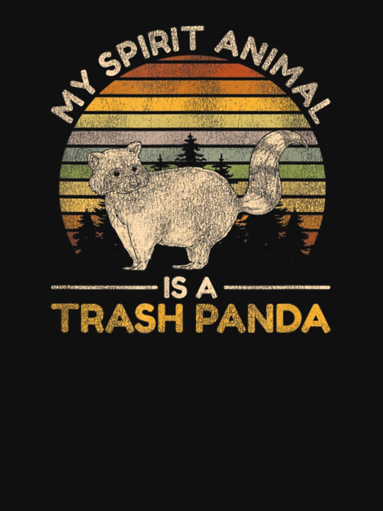 My Spirit Animal Is A Raccoon Funny Retro Vintage by karatedo240522 T-Shirts, Hoodie, Sweatshirt | BlankRebels.com (Image 3)