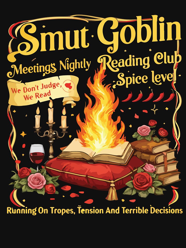Smut Goblin Dark Romance Book Lover Funny Bookish Vintage Design by kiralynstration