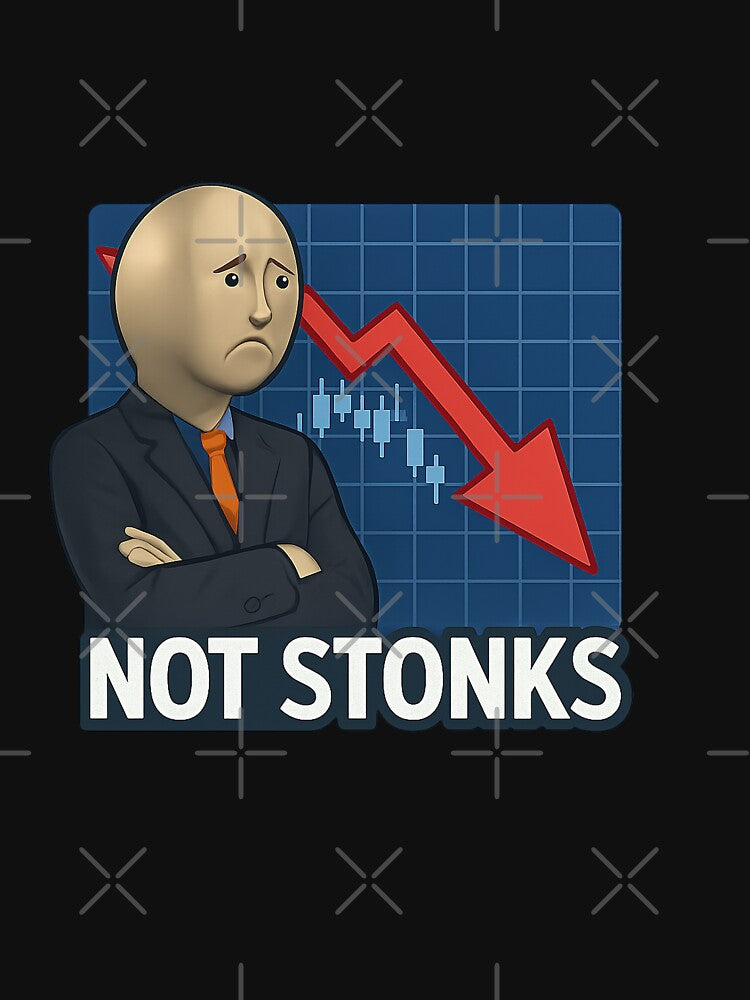 Not Stonks Meme Man Design by Bratak T-Shirts, Hoodie, Sweatshirt | BlankRebels.com (Image 3)