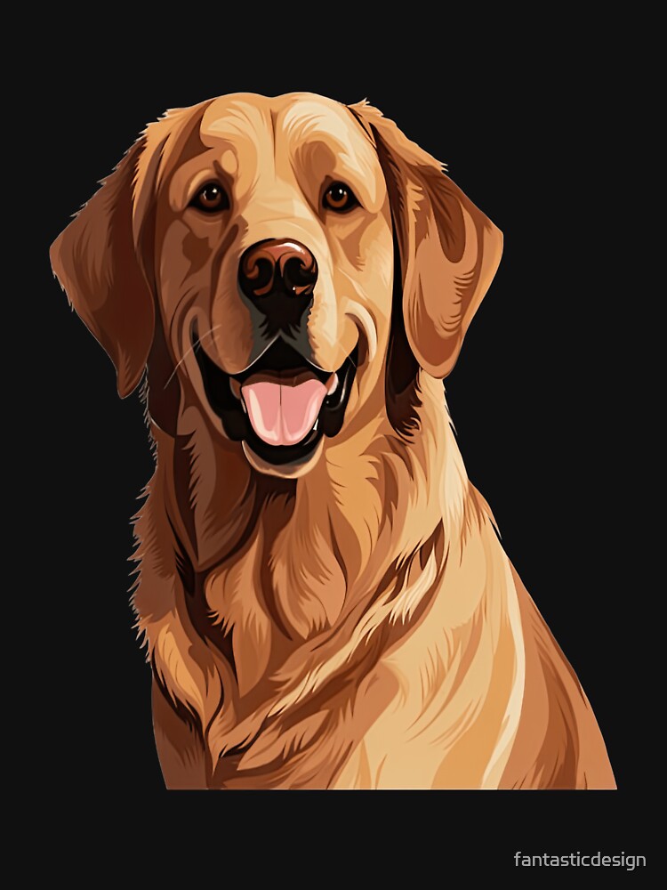 Golden Retriever Dog Owner Watercolor Full Face Art Design by fantasticdesign T-Shirts, Hoodie, Sweatshirt (Image 3)