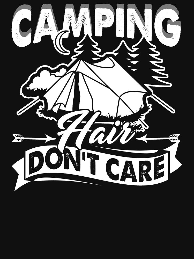 Camping Hair Don't Care by UnknownArtistt T-Shirts, Hoodie, Sweatshirt | BlankRebels.com (Image 3)