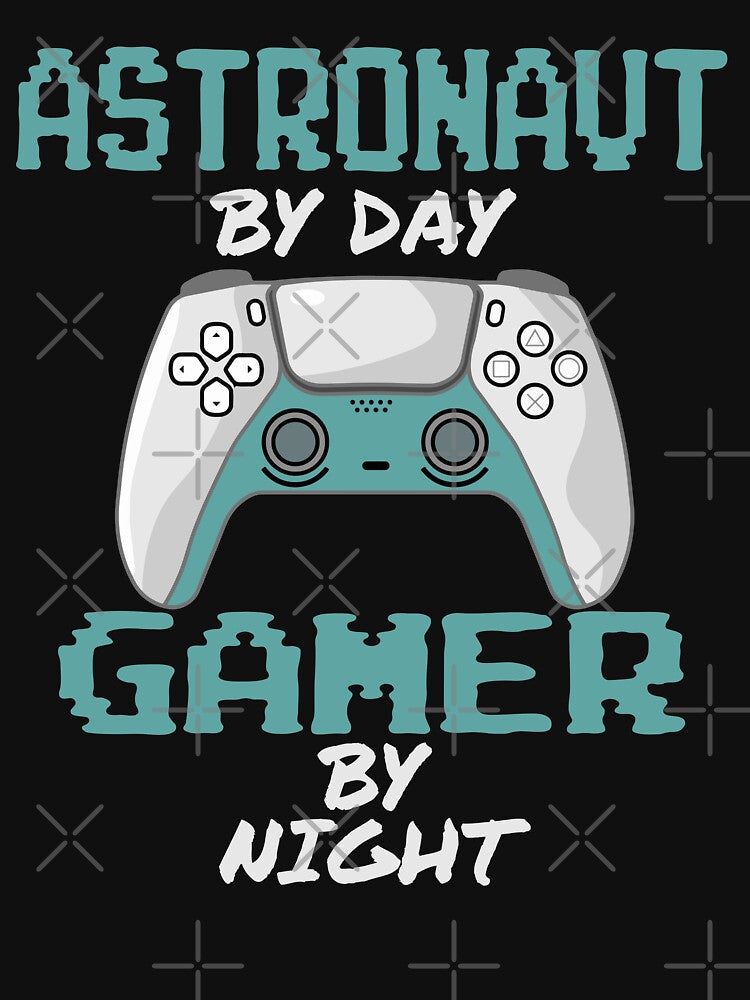 Funny Astronaut By Day Gamer By Night by LifeGoods103 T-Shirts, Hoodie, Sweatshirt | BlankRebels.com (Image 3)