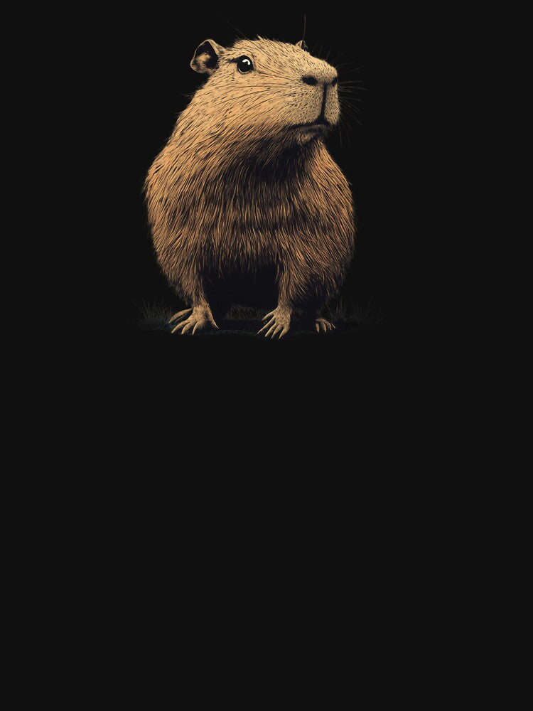 Vintage Capybara Illustration Wildlife Retro Art T-Shirts, Hoodie, Sweatshirt