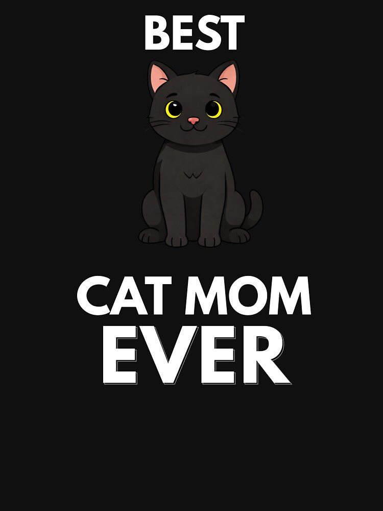 Best Cat Mom Ever Cute Black Cat Gift by LucaVibeBrand T-Shirts, Hoodie, Sweatshirt | BlankRebels.com (Image 3)