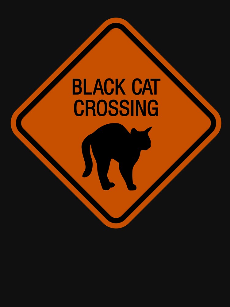 Halloween Version: Black Cat Crossing by MannyShop T-Shirts, Hoodie, Sweatshirt | BlankRebels.com (Image 3)