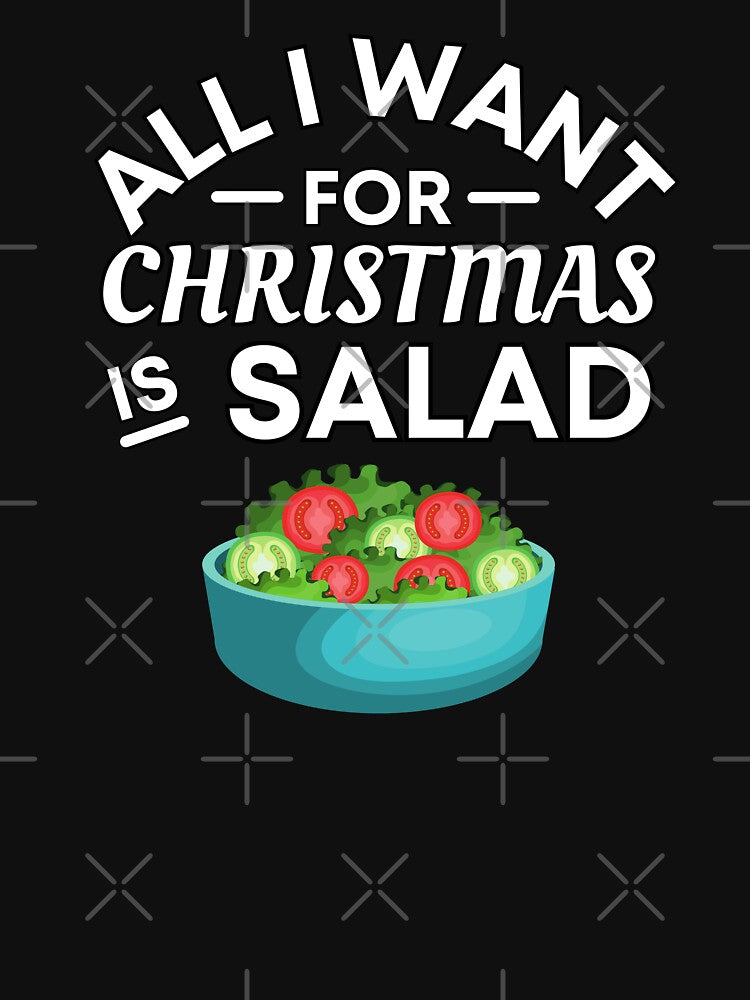 All I Want for Christmas Is Salad - Funny Salad Puns - Christmas Gift for Salad Lovers by CaitU T-Shirts,... (Image 3)