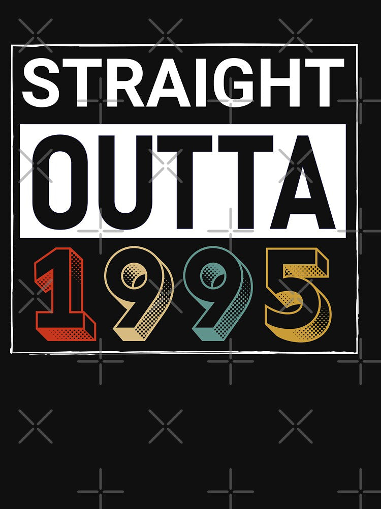 Straight Outta 1995 Birthday by IntegrityDesign T-Shirts, Hoodie, Sweatshirt | BlankRebels.com (Image 3)