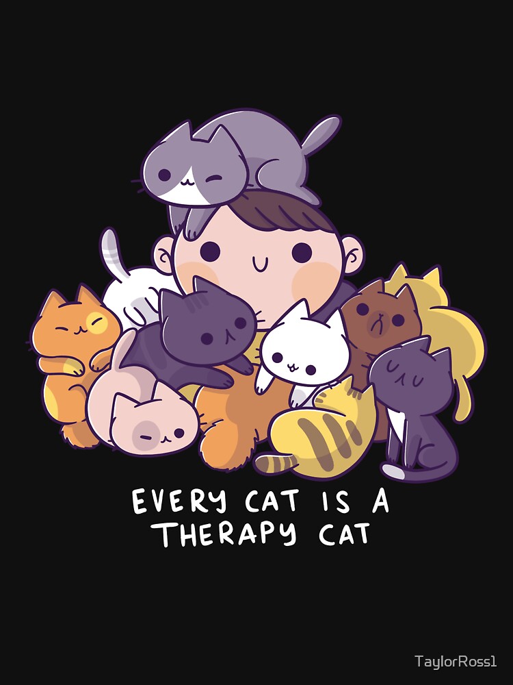 Therapy Cat by TaylorRoss1 T-Shirts, Hoodie, Sweatshirt | BlankRebels.com (Image 3)