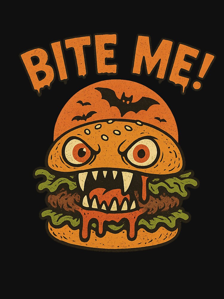 Halloween Scary Burger Monster T-Shirts, Hoodie, Sweatshirt
