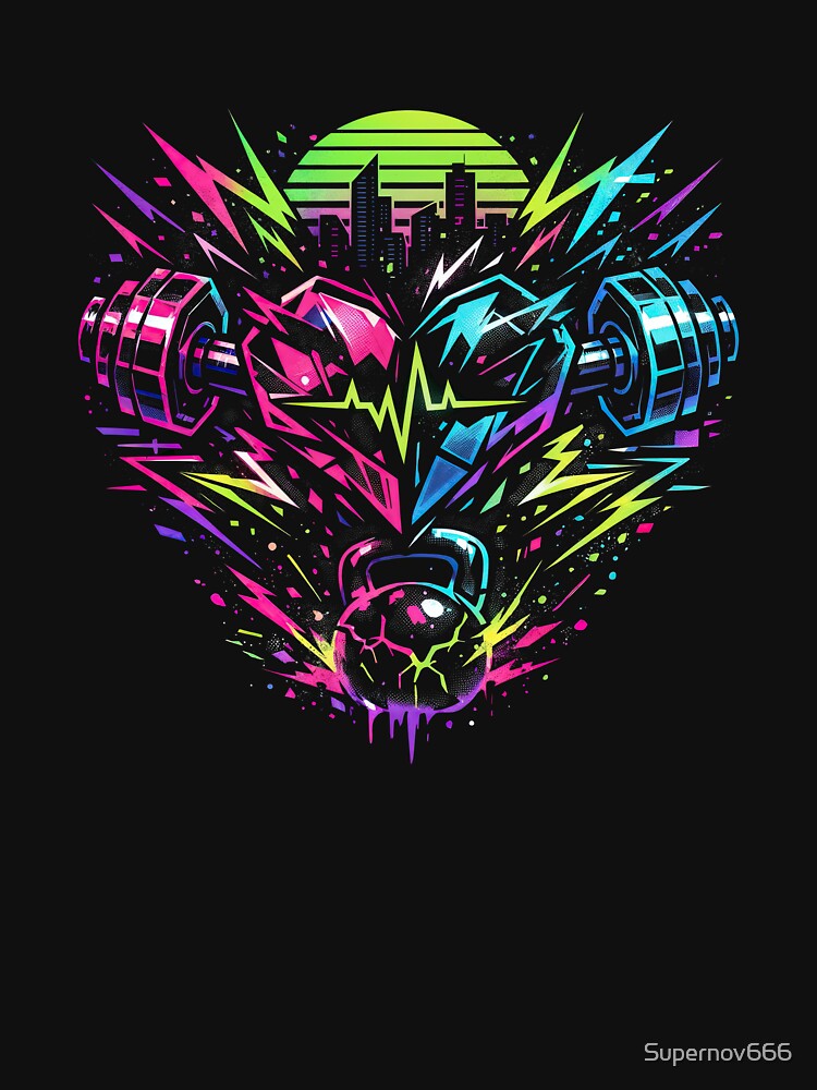Neon Pulse: Heart of Strength by ForeverPrintsOK T-Shirts, Hoodie, Sweatshirt | BlankRebels.com (Image 3)