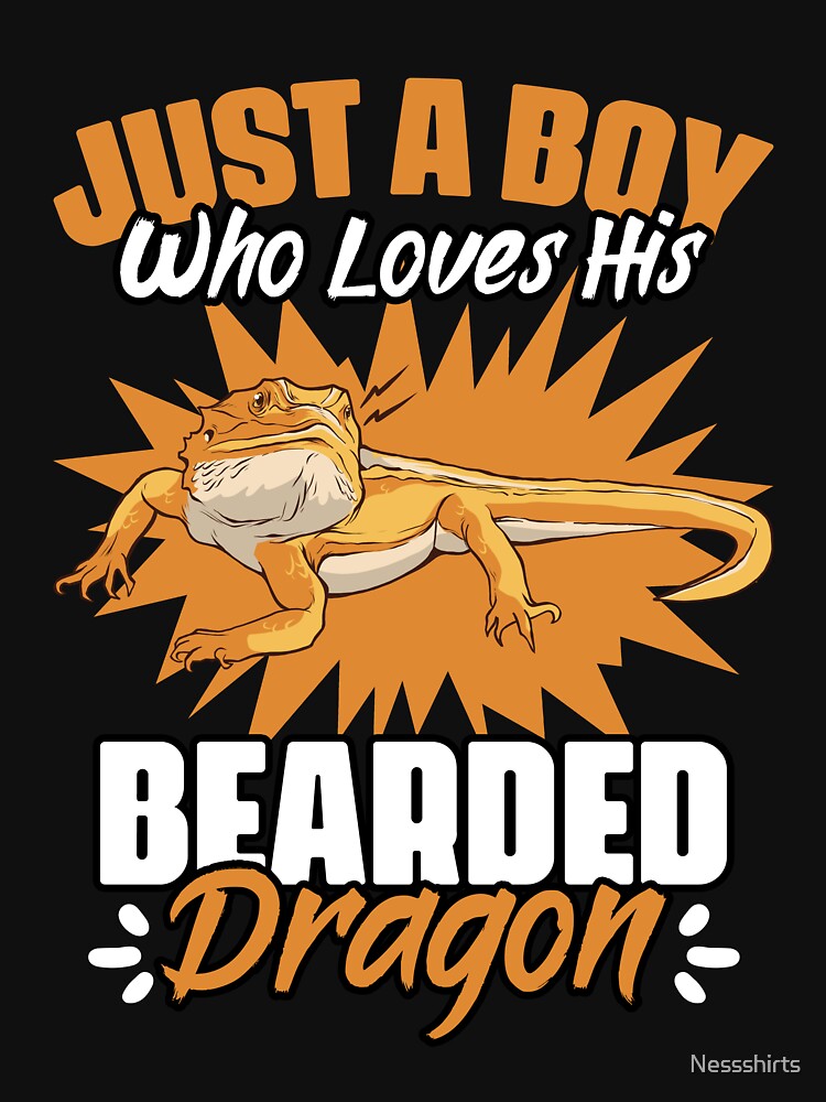 Just A Boy Who Loves Funny Reptile For Bearded Dragon Lovers by Nessshirts T-Shirts, Hoodie, Sweatshirt (Image 3)