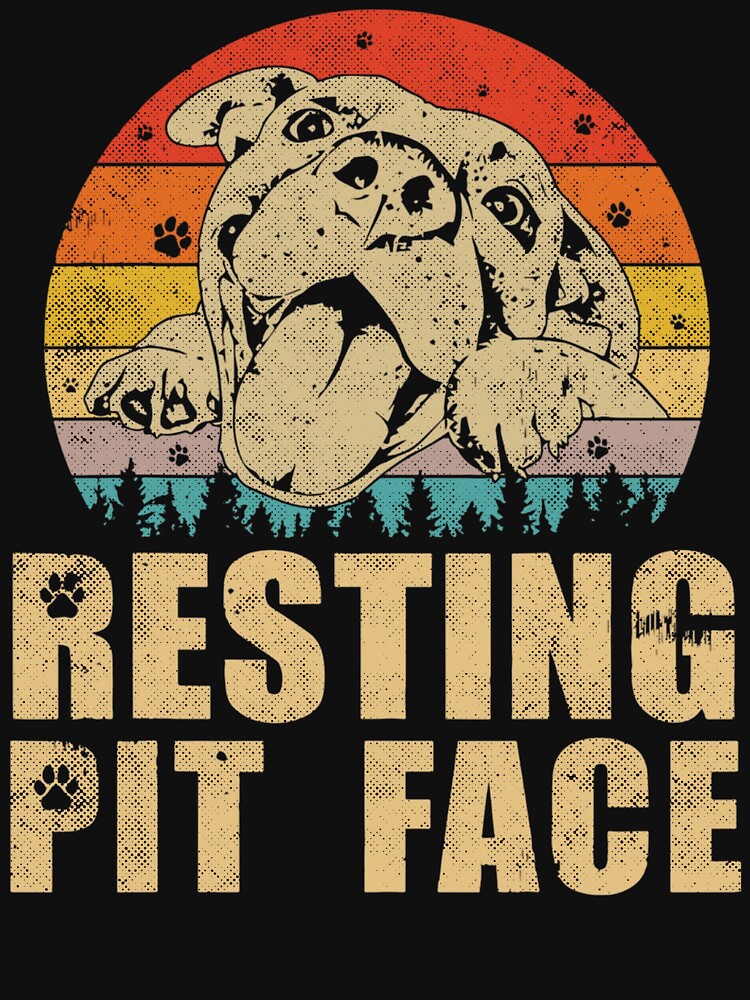 Resting Pit Face Pitbull Shirt, Pit Bull T-Shirt by 4YouShirt Hoodie, Sweatshirt | BlankRebels.com (Image 3)
